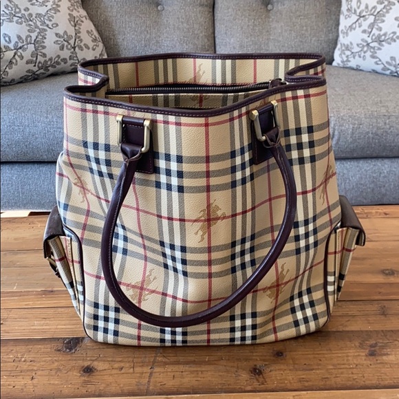 Burberry Haymarket Tote - Picture 1 of 8